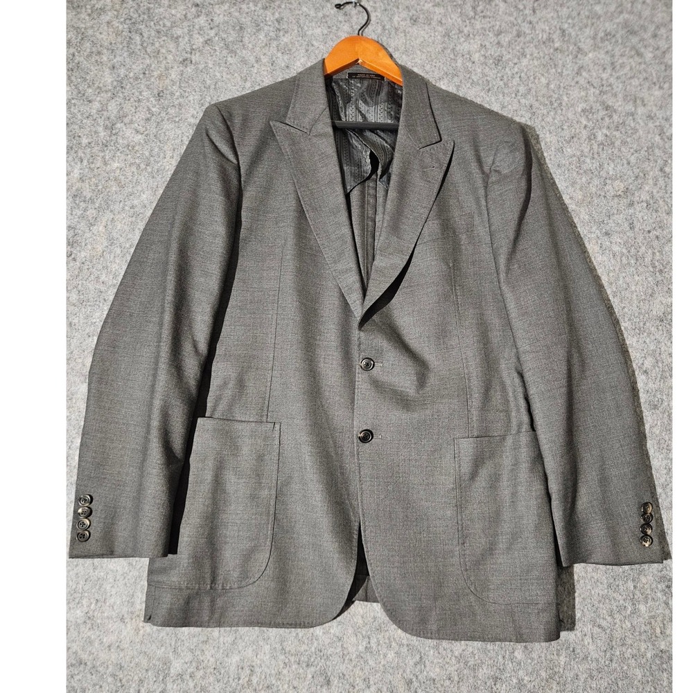 Joseph Abboud American Bespoke Blazer Mens Gray 100% Cashmere Limited Edition